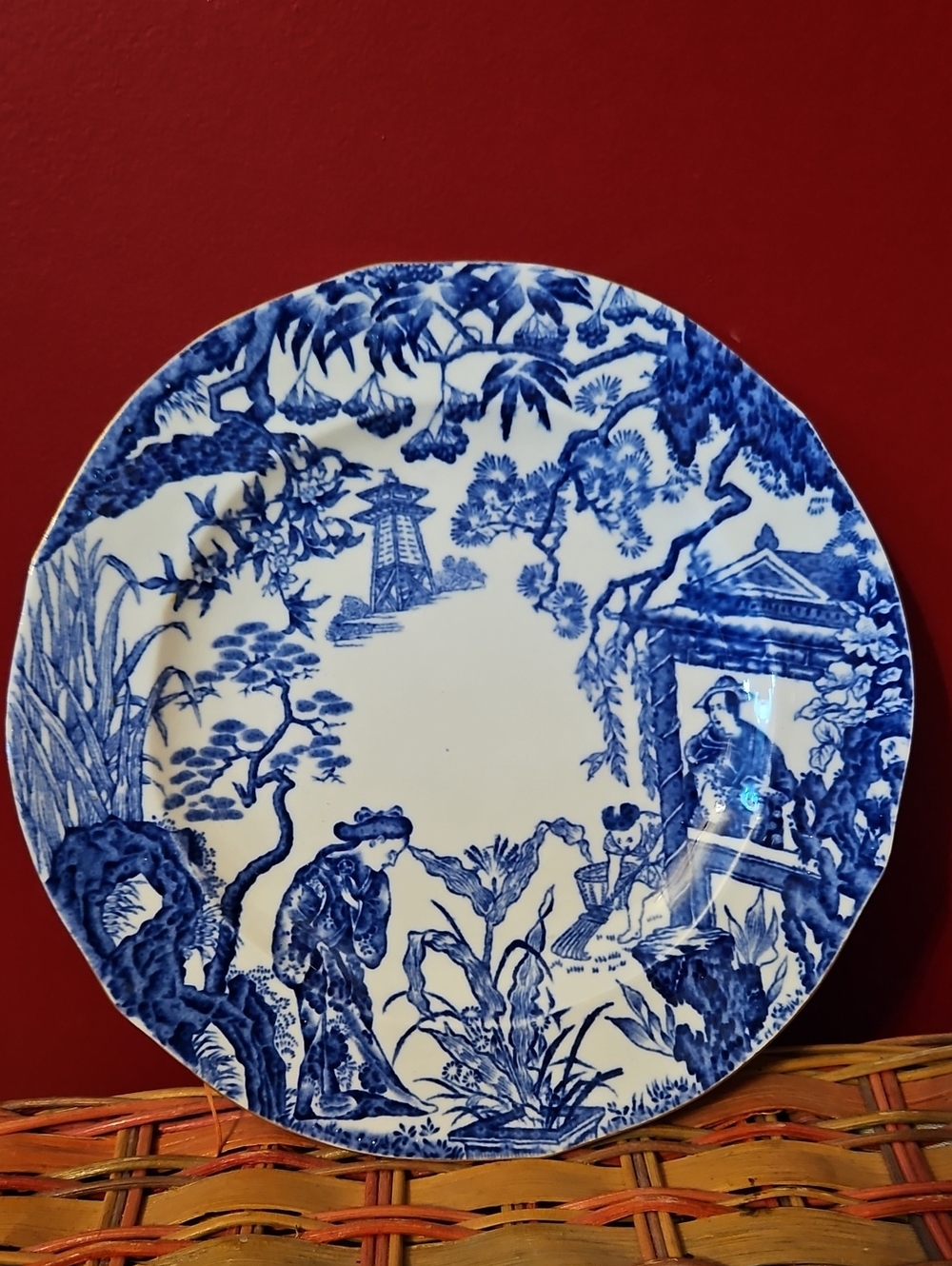 Blue And White Plate Made In England